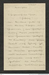 Nachlass Franz Steindachner, Brief von Höhnel an Franz Steindachner, Inv.Nr. 230.04, Seite 1